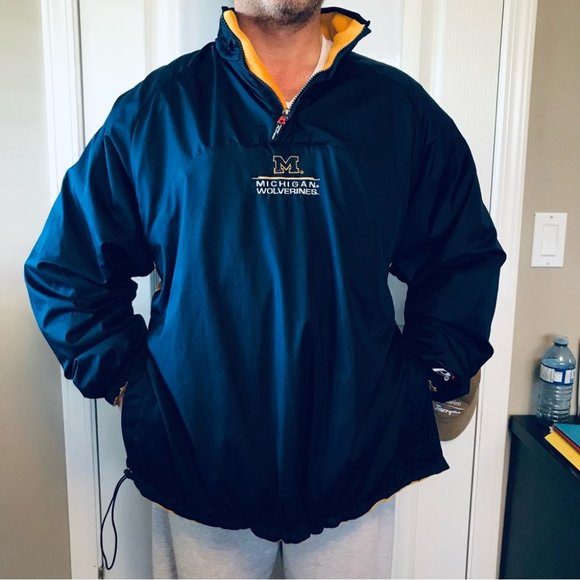 Reversible Michigan State Wolverines Fleece-lined or Nylon Bomber Windbreaker - Picture 5 of 13